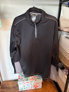 Men’s Under Armour Black & Gray Performance Quarter-Zip